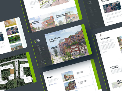 City of new events 3d render apartment complex brand identity branding building construction company industry infrastructure inner page logo design real estate research smart town typogaphy ui urban user experience design user interface design web website design