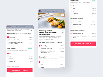 Food delivery portal (responsive version) brand identity cart delivery design illustration interface mobile ui user experience design user interface design web