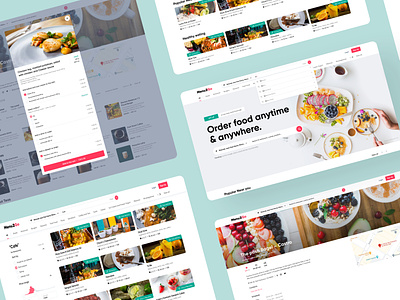 Food delivery portal (Order food) brand identity cart delivery design interface logo mobile oder ui user experience design user interface design web