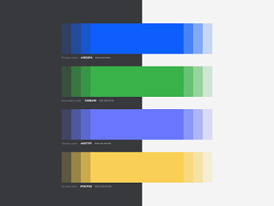 New look at the Color palette app brand color colors dashboard design design system experience interface palette style guide ui ui kit user ux visual language web website