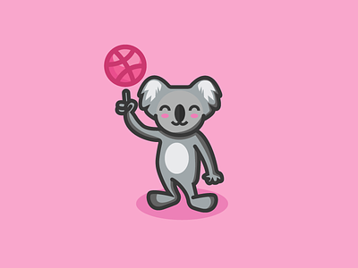 My First Shot! debut design firstshot illustration koala vector