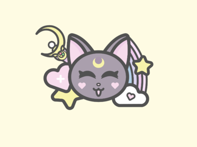 ʿ❁ kaee ˎ -  Sailor moon cat, Instagram cartoon, Cute cartoon