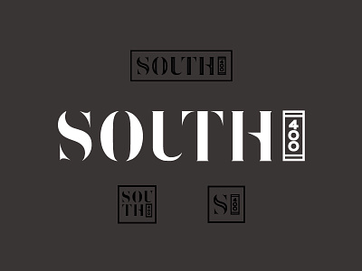 South 400 Logo apartments bodoni commerical development fashion hi rise housing identity logo real estate