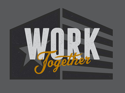 Work Together box crossfit fitness franchise script texture wod