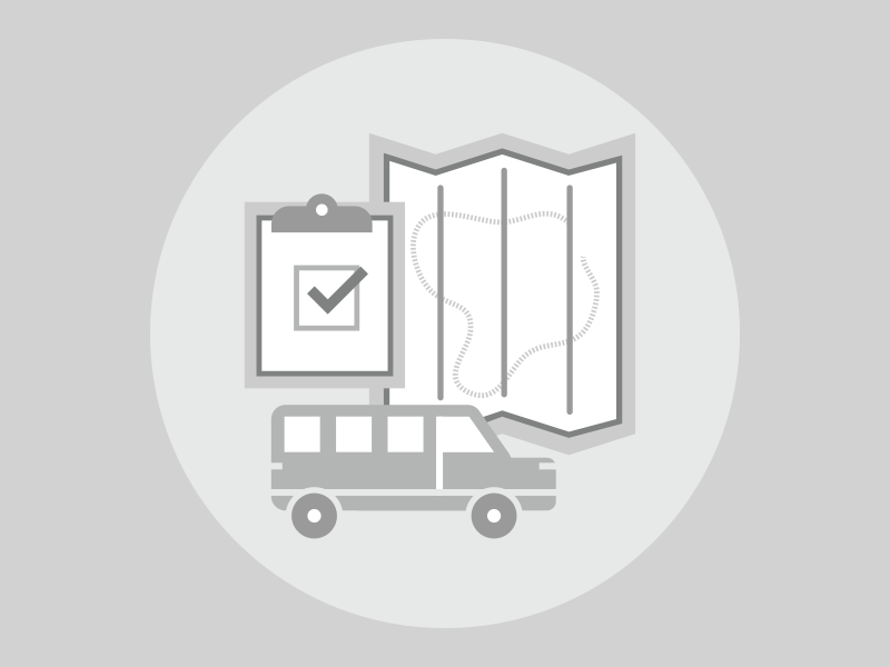 Van-Delivered compliance delivery icon logistics map van