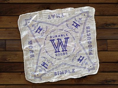 Durable Bandana Rag bandana durable fort worth handkerchief handmade maker sewing shop shop rag towel w durable goods