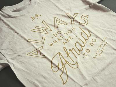 Emerson Quote Shirt brokenstraw emerson gold inspiration quote ralph waldo emerson serif gothic shirt shirtdesign shirts tshirt