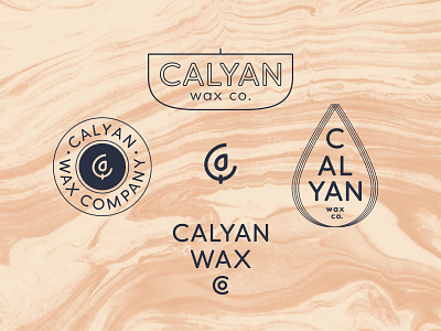 Calyan Wax Co Badges badge candle filson flame flame logo fort worth homegood human trafficking icon marble melt nonprofit sans social justice soywax texas typgraphy wax