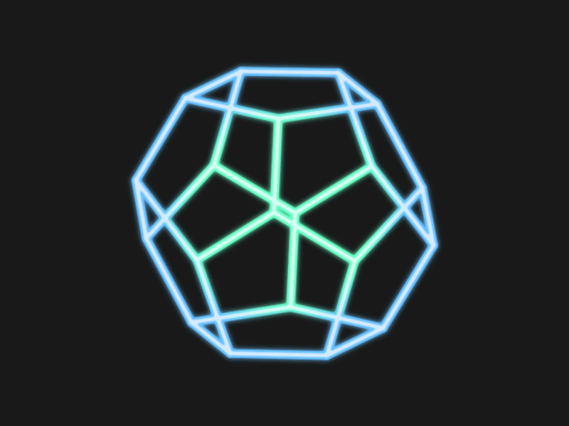 Dodecahedron Loading Icon ae