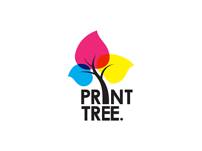 PrintTree brand branding cmyk logo print tree