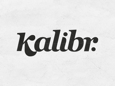 Kalibr branding identity logo logotype type