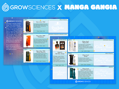 Tequila Tasting with Grow Sciences event print material product card