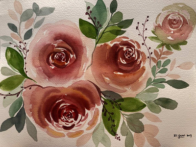 Watercolor Rose