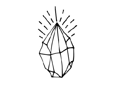 Gem Logo geometric line drawing logo