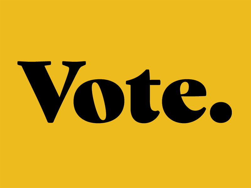 Vote. typogaphy vote