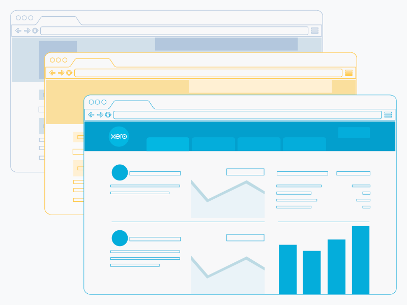 Browser Outline xero accounting accountant
