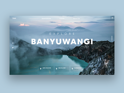 Explore Banyuwangi branding design home page illustration landing page ui ui design ux