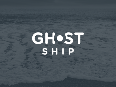 Ghost Ship Logo ghost ghost ship hoarrd logo negative space simple