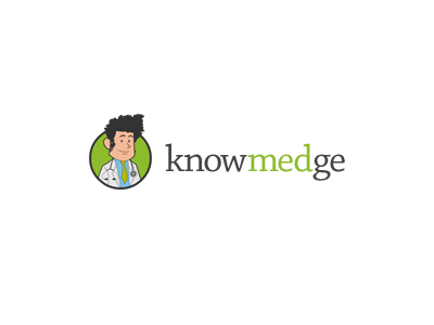 Knowmedge Logo cartoon illustration logo mascot