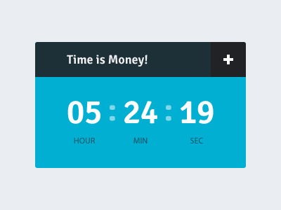 Time is Money Widget