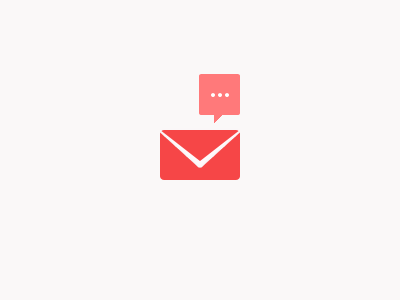 Mail Logo branding clean email envelope flat icon logo red simple