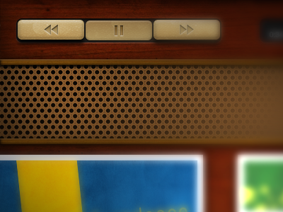 Retro Media Player ios ipad iphone media player mobile music retro skeuomorphism tablet ui
