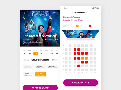 Cinema_02 app cinema gif interface kit movie ticket ue ui ux