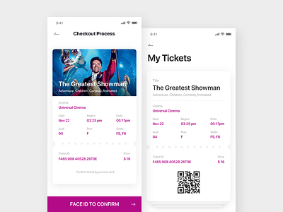 Cinema 03 app cinema gif interface kit movie ticket ue ui ux