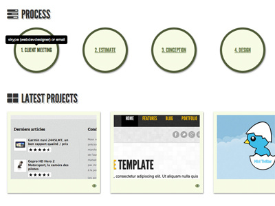 Process & Portfolio css3 html5 portfolio process web design webdesign