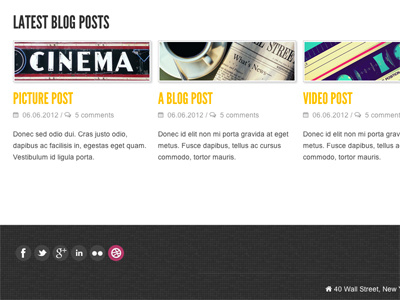 Latest Blogs Posts blog footer posts responsive web design