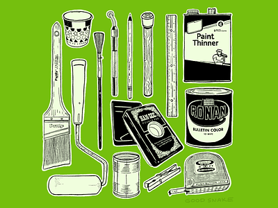 A Sign Painter's Tool Kit
