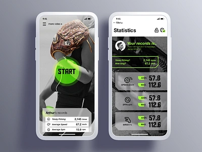 smart softball app design app design baseball iot softball ui uiux ux