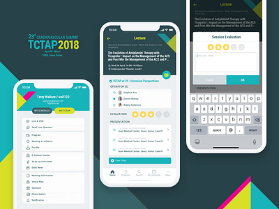 Session review page : Inspire the Next Generation! TCTAP 2018 app design app ui evaluation like review tctap