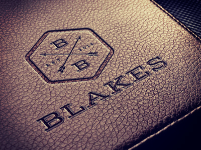 Blakes Barbers Brand Identity barbers design gents hairdressers hipster logo retro