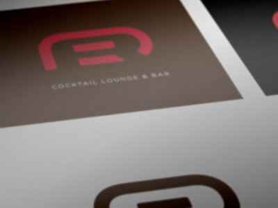 Stevekellydesign Red 03 branding cocktail bar logo design signage