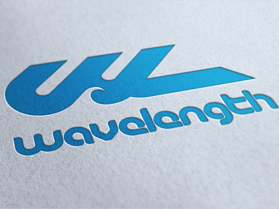 Wavelength® Brand Identity – Letterpress branding logo surfing water sports
