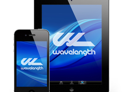 Wavelength® Brand Identity – iOS Display branding logo surfing water sports