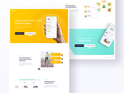 Landing Page for Mobile App landing page responsive design ui user experience user interface ux web design