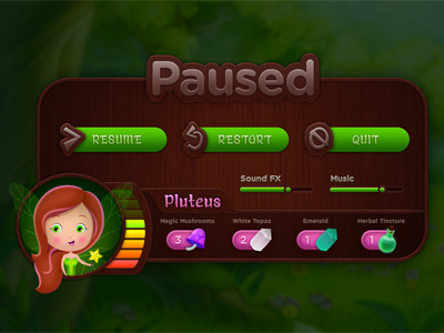 Enchanted Forest Game enchanted fairy forest game magic mushroom pause potion