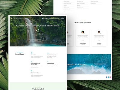 My Chi Journey Landing Page freelance landing landing page marketing tropical visual design web design