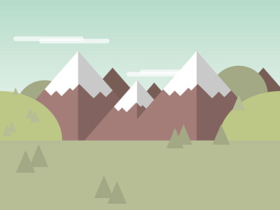 Outdoor given2 illustration illustrator mountains vector
