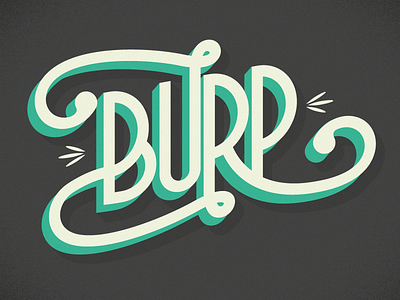 Burp! lettering letters oh my type ohmytype retro texture typography vector vintage