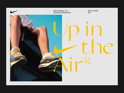 Nike Wotherspoon Editorial branding design editorial layout sneakers typography webdesign