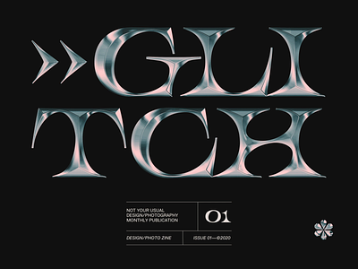 GLITCH branding chrome chrome typography chrometype lettering type typography web design webdesign website