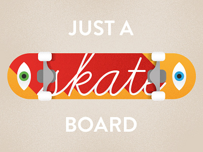 Just a Skateboard illustration skate skateboard texture vector