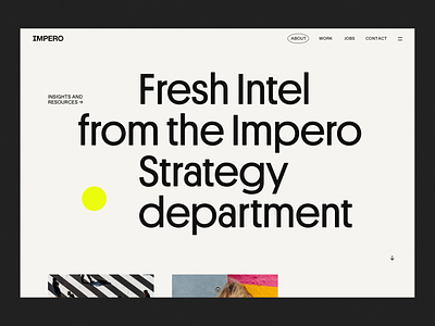 Impero website agency awwwards folio minimalist mobile modernist portfolio type typography web design webdesign website