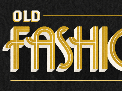 Old Fashioned lettering ohmytype type typography