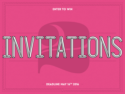 2 Dribbble invitations - CLOSED contest dribbble invitation invitations invite lettering pink typography win