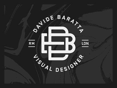 DB monogram badge branding db lettering logo mark monogram refresh sticker typography