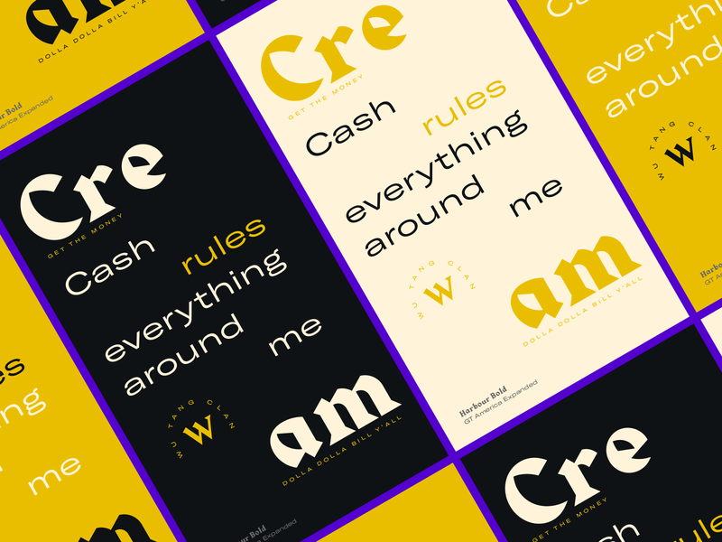 Typostories - Vol 20 36 chambers cash rules cream hip hop letters rap type typography vector wu wu tang wu tang clan